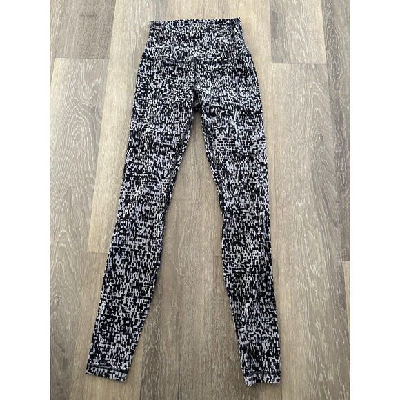 Lululemon Align Pant 28" Urban Block Ice‎ Grey Black - Picture 1 of 3